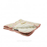 Couverture matelassée coton bio - Flower