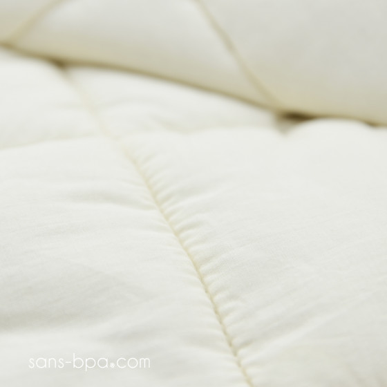 Couverture matelassée coton bio - Flower