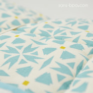 Couverture bébé matelassée coton bio - Flower