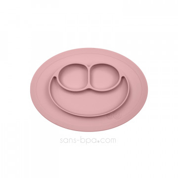 Assiette antidérapante Mini Mat - Rose
