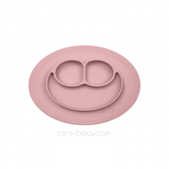 Assiette antidérapante Mini Mat - Rose