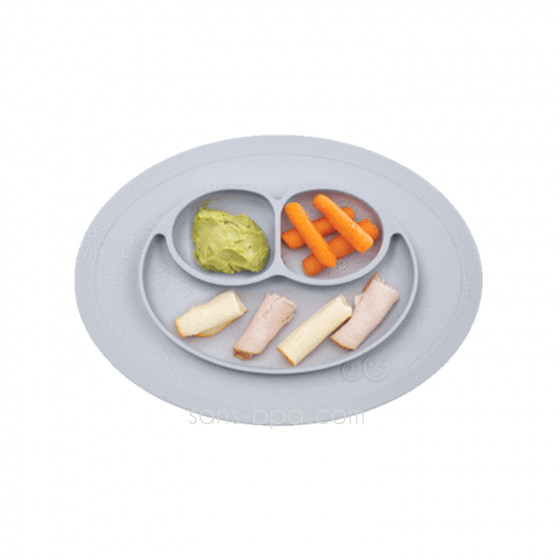 Assiette antidérapante Mini Mat - Rose
