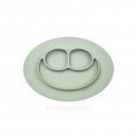 Assiette antidérapante Mini Mat - Gris clair