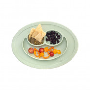 Assiette antidérapante Mini Mat - Gris clair