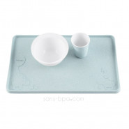 Set de table caoutchouc naturel - Bleu