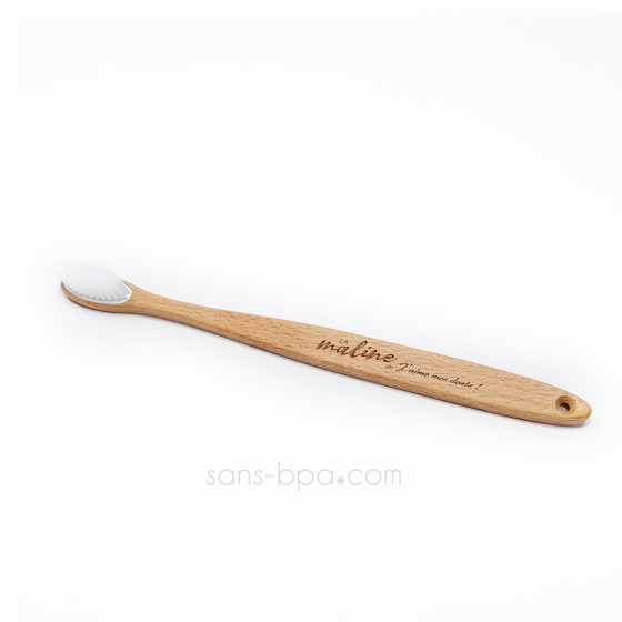 Brosse à dents française en bois - La maline