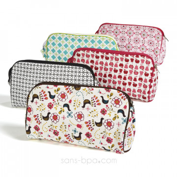 Trousse de toilette coton bio FRUITS 2