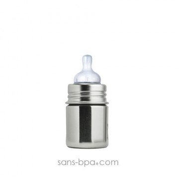 Biberon inox 150 ml - Ardoise 2