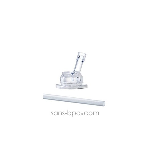 Biberon paille inox 325 ml anti-fuite