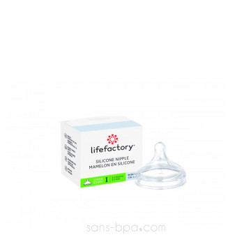 Tétine Goulot XLarge 0 à 3 mois . LIFE FACTORY