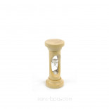 Chronomètre - Sablier bois & verre 3 minutes