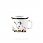 Timbale fer émaillé - Moomin Blanc