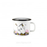 Timbale fer émaillé - Moomin Blanc
