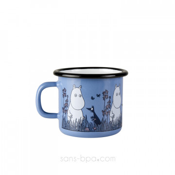 Timbale fer émaillé - Moomin Violet