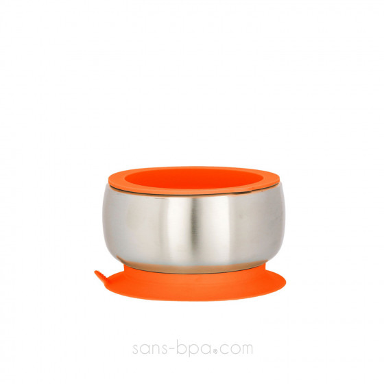 Bol inox isolé à ventouse