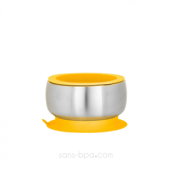 Bol inox isolé à ventouse