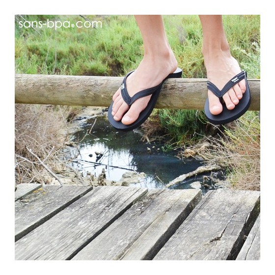 Tongs naturelles BLACK