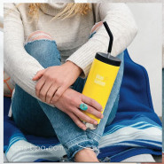 Lot 3 pailles inox embout silicone ~ Modèle SUPER SMOOTHIES