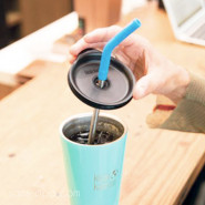 Lot 3 pailles inox embout silicone ~ Modèle SUPER SMOOTHIES