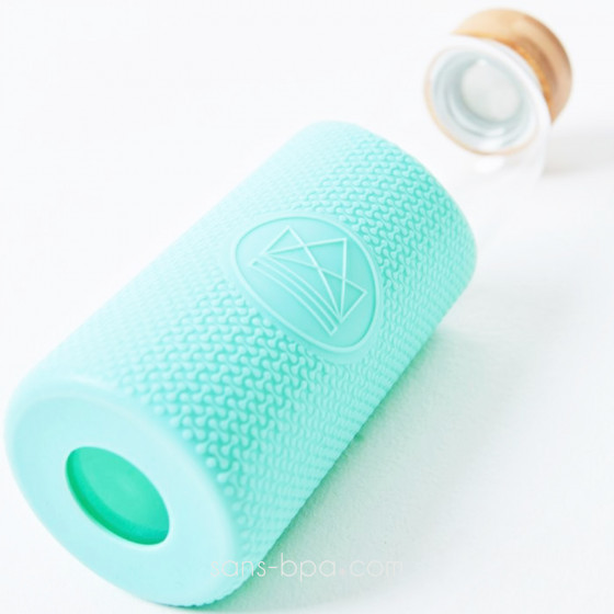 Gourde verre & silicone 550 ml  MINT