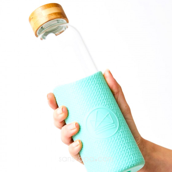 Gourde verre & silicone 550 ml  MINT