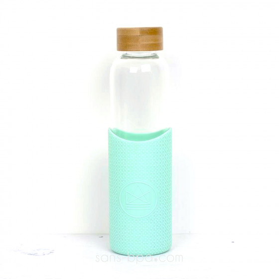 Gourde verre & silicone 550 ml  MINT