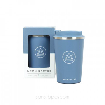 Tasse inox isolée 380 ml BLEU
