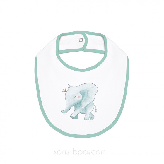 Bavoir coton BIO - ELEPHANT