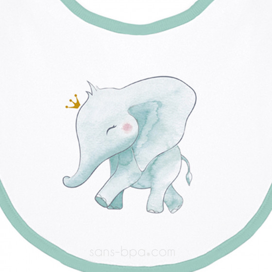 Bavoir coton BIO - ELEPHANT