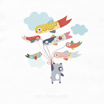 Serviette élastiquée coton - OURSON 2