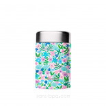 Boite repas isotherme 100% inox FLORA BLEU  - 650 ml