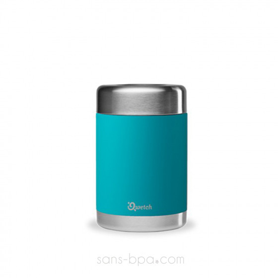 Boite repas isotherme 100% inox TURQUOISE - 650 ml