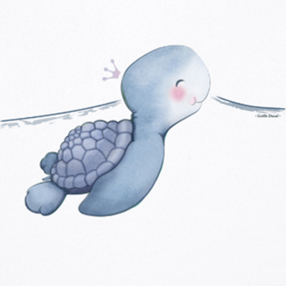 Bavoir coton BIO - TORTUE