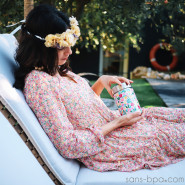 Boite repas isotherme 100% inox FLORA ROSE - 650 ml