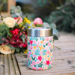 Boite repas isotherme 100% inox FLORA ROSE  - 650 ml