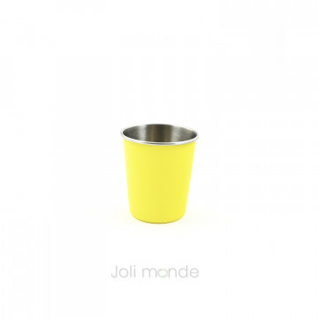 La P'tite timbale inox 180ml - Color - Citron