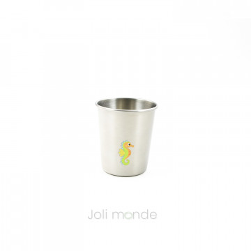 La P'tite timbale inox 180ml - La marina - Baleine