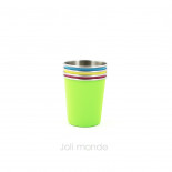 Lot de 4 P'tites timbales inox 180ml - LA MARINA