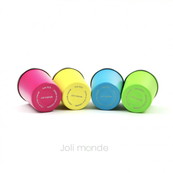 Lot de 4 P'tites timbales inox 180ml - LA MARINA