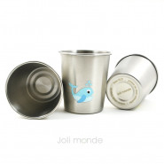 Lot de 4 P'tites timbales inox 180ml - LA MARINA