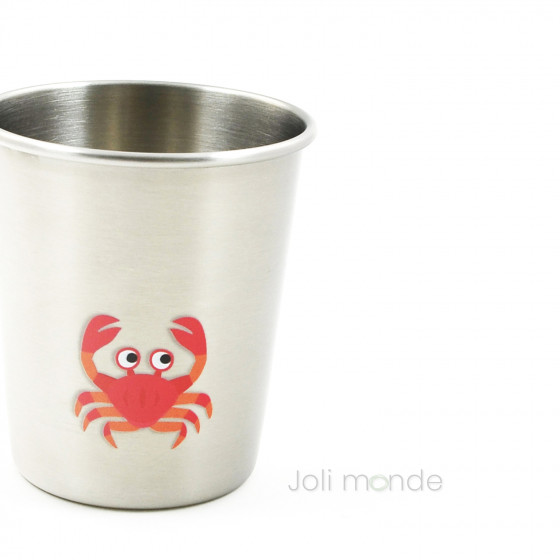 Lot de 4 P'tites timbales inox 180ml - LA MARINA