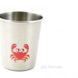 Lot de 4 P'tites timbales inox 180ml - LA MARINA