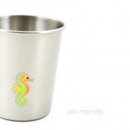 Lot de 4 P'tites timbales inox 180ml - LA MARINA