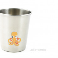 Lot de 4 P'tites timbales inox 180ml - LA MARINA