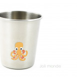 Lot de 4 P'tites timbales inox 180ml - LA MARINA