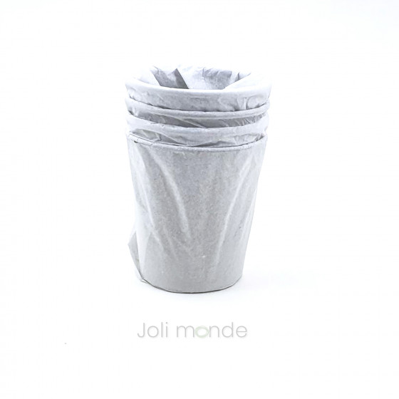Lot de 4 P'tites timbales inox 180ml - CLEAR
