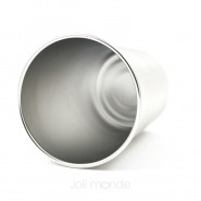 Lot de 4 P'tites timbales inox 180ml - CLEAR