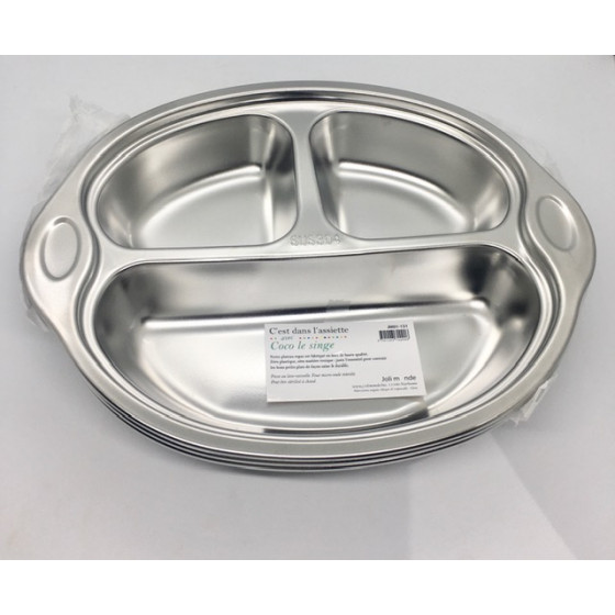 Cabosse - COCO le singe - Plateau repas 3 compartiments Kids - Joli Monde