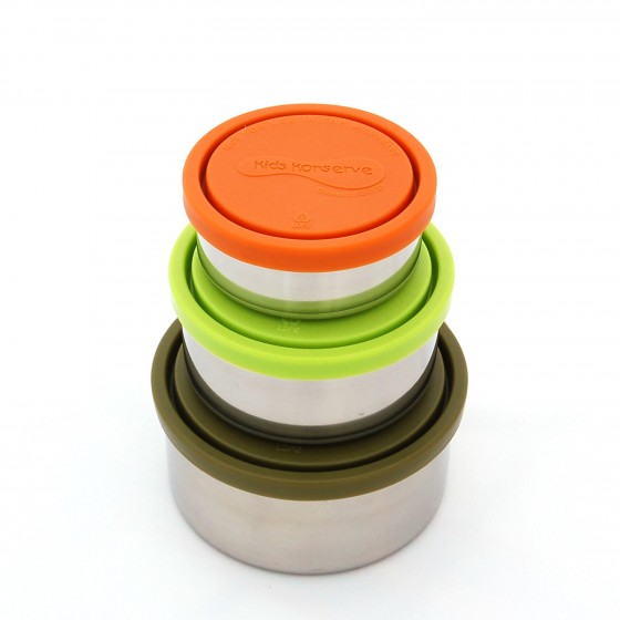 LOT 3 BOITES GIGOGNES en inox de KIDS KONSERVE