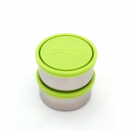 LOT 2 BOITES POMME en inox de KIDS KONSERVE